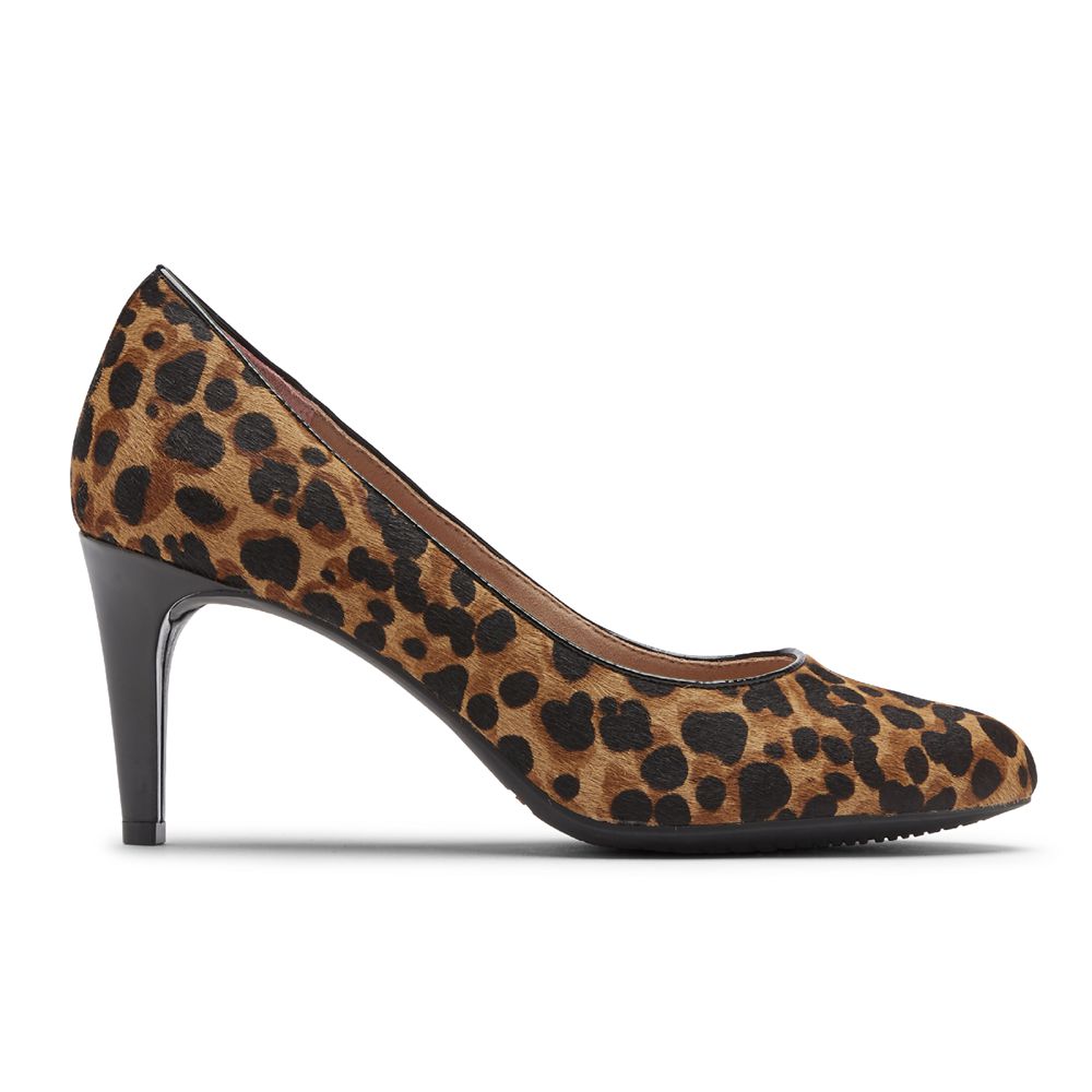 Escarpins Mulher Rockport Total Motion Arabella Heel Leopardo,Portugal JKZEY-6780